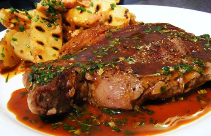 Antricoate de vaca cu sos de mustar