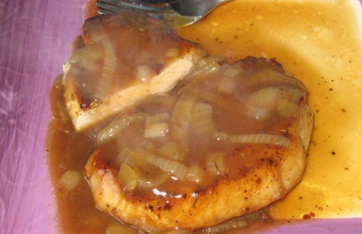 Antricoate de vaca cu ceapa prajita