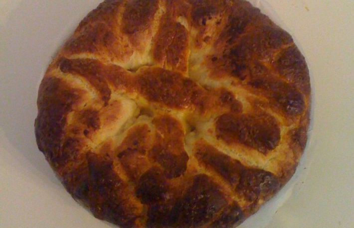 Reteta de Pasca cu branza dulce si stafide