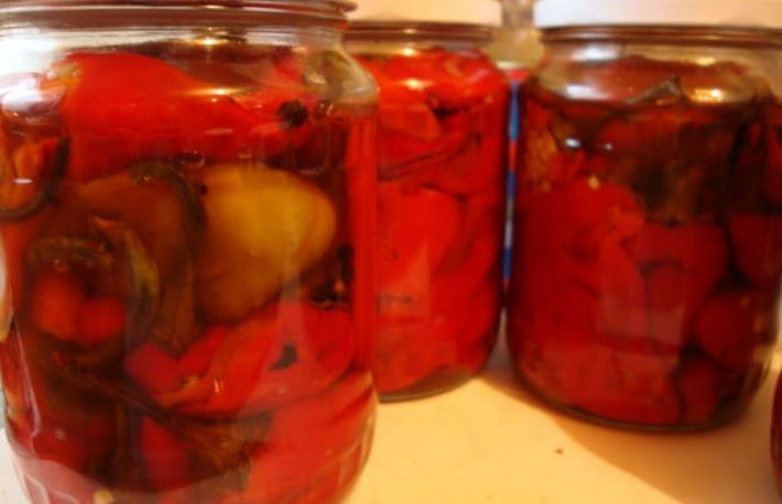 Ardei copti  in otet pentru iarna