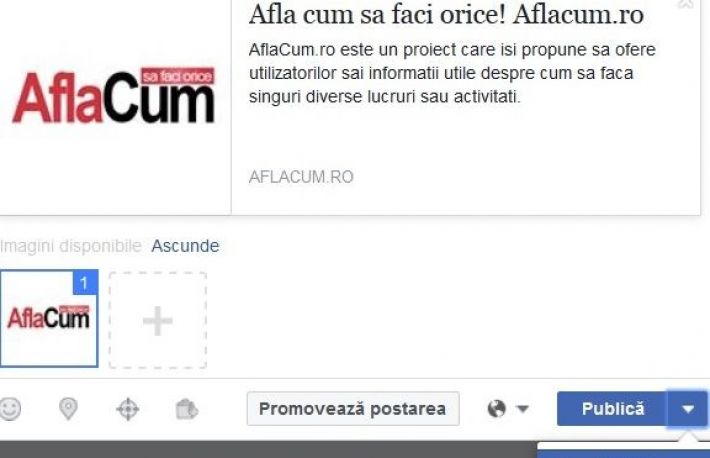 Cum sa programezi o postare pe Facebook