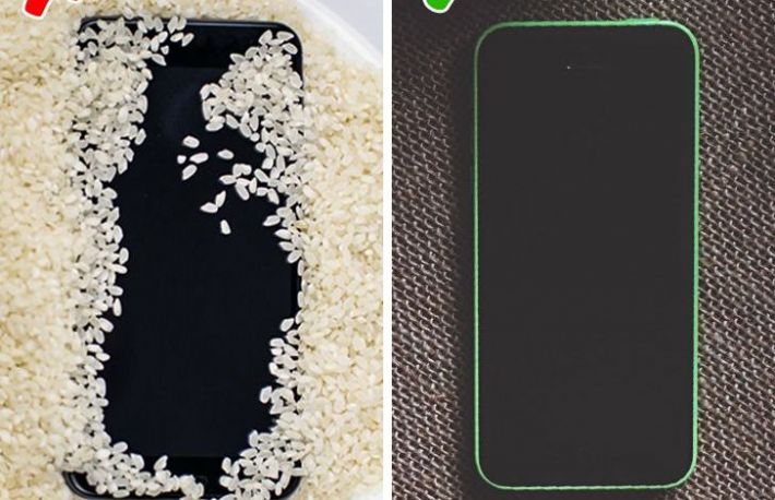 Pui telefonul in orez cand se uda? Iata de ce nu trebuie sa o mai faci