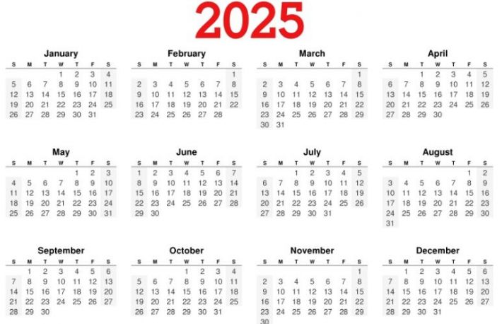 Zile libere 2025. Sarbatori legale