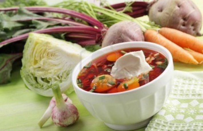 Ciorba ruseasca cu smantana