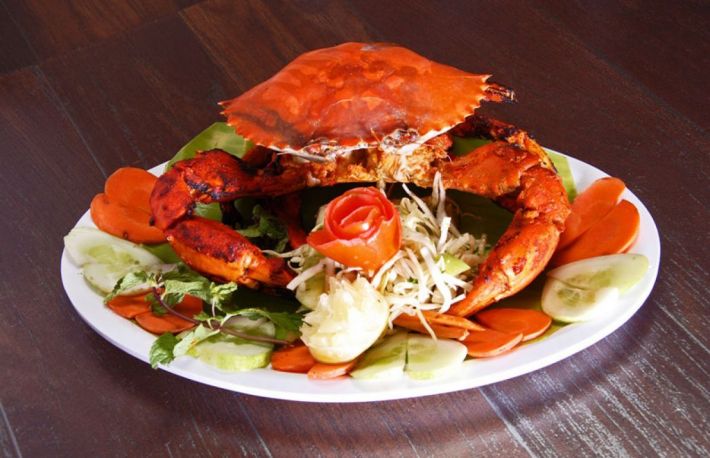 Raci fierti cu usturoi