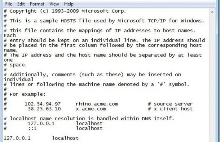 Cum sa editez fisierul hosts?