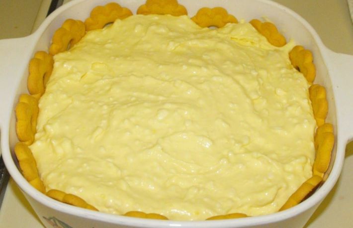 Budinca dulce cu branza de vaci