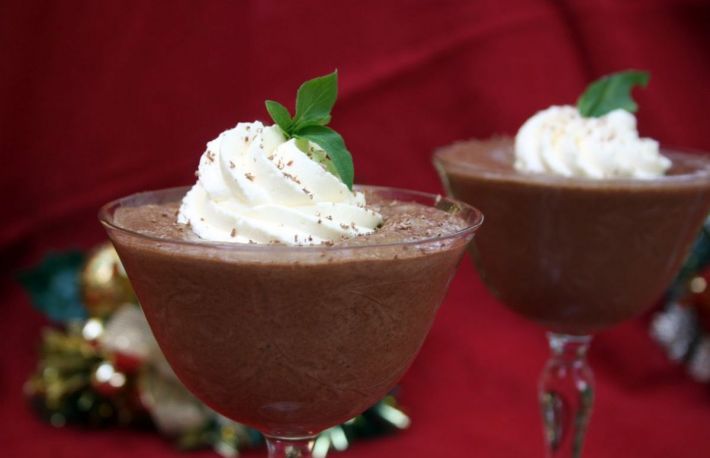 Spuma de ciocolata la pahar