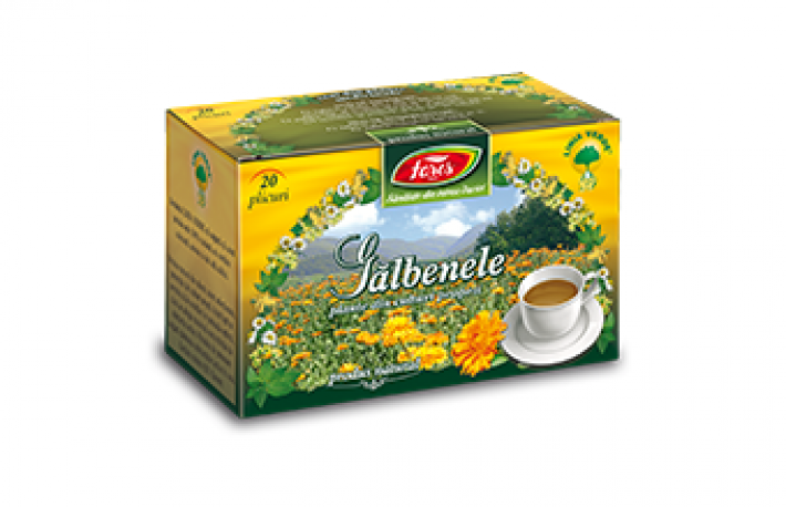 Ceai de galbenele la plic