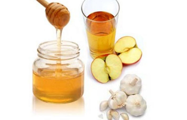  Tratarea bolilor cu usturoi, otet de mere si miere
