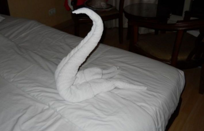 Cum se impatureste un prosop in forma de lebada 