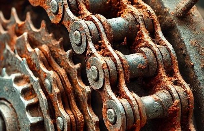 Cum sa indepartezi rugina de pe un lant de bicicleta