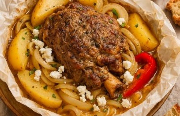 Retete internationale de Paste: Kleftiko - miel gatit incet la cuptor