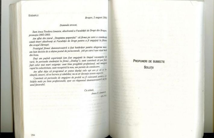 Cum sa scrii o scrisoare de intentie