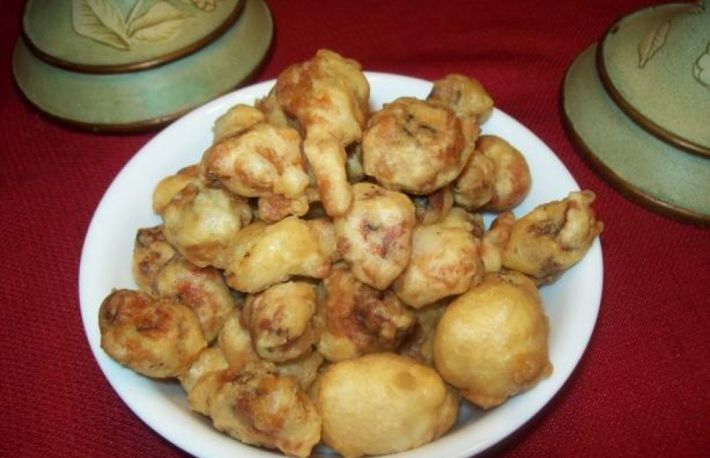 Melci prajiti in aluat