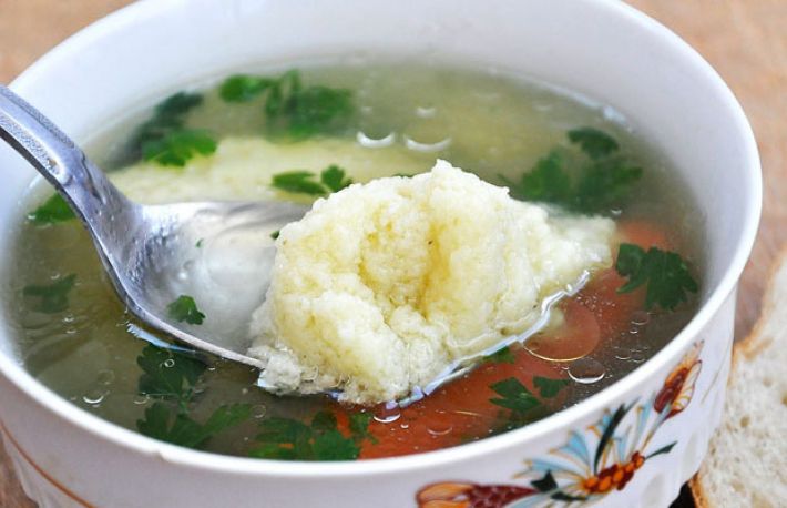 Supa cu galuste de gris